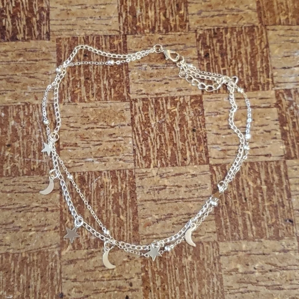 Multilayer moon star necklace jewelry